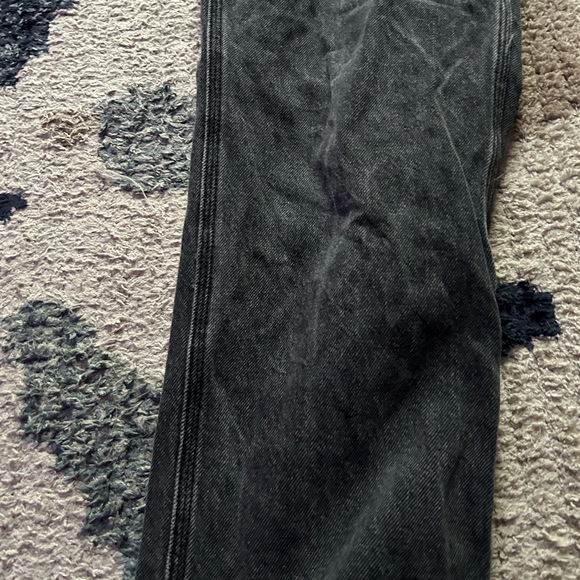 We The Free Black Gray Denim Overalls 27 - Picture 3 of 10
